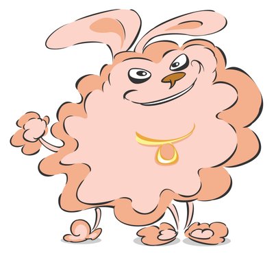 Pompom Poodle (caricature) by Neale Osborne